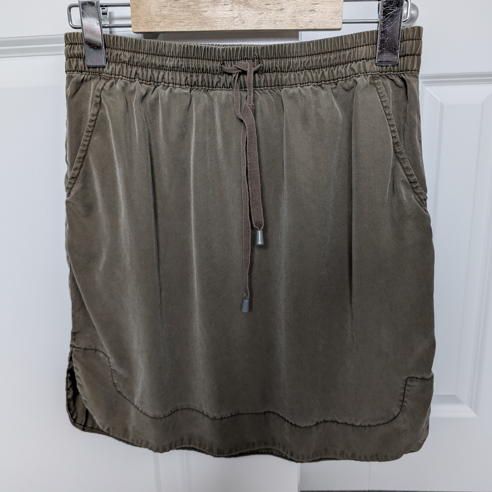 Ricki's Khaki Midi Skirt with Drawstring